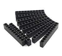 Lot de 10 porte-embouts de tournevis à tige hexagonale 10 trous en plastique pour tournevis 6,35 mm