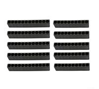 Lot de 10 porte-embouts en plastique pour tige hexagonale de 6,35 mm pour ranger et trier efficacement les embouts de tournevis