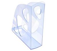Exacompta - Réf. 18110D - Porte revue ECOMAG - Dimensions 24,8 x 7,7 x 25,7 cm - Classeurs à revues pour documents au format A4 et A4 maxi - Couleur Bleu glacé Translucide