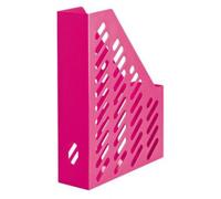 Lot de 10 Porte-revues KLASSIK Trend A4/C4, dos de 76, en PS, coloris rose