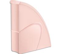 Lot de 10 Porte-revues Mineral, dos de 80, en polystyrène choc, coloris rose poudré