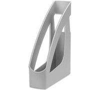 Lot de 10 Porte-revues RE-SOLUTION en PP recyclé. Dim: L7,5 x H31,1 x P24,6 cm. Coloris gris G