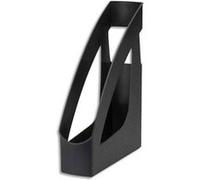 Lot de 10 Porte-revues RE-SOLUTION en PP recyclé. Dim: L7,5 x H31,1 x P24,6 cm. Coloris noir G