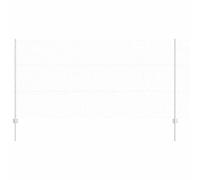 Lot de 10 poteaux de clôture en acier métallique, canal en U, 120 cm, galvanisé, durables et résistants aux intempéries, pour délimitation de jardin et brise-vue