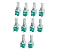 Lot de 10 potentiomètres rotatifs RV097NS RK097N RK097G 3 broches 5 broches 6 broches 8 broches 15 mm (5 broches, B20K)