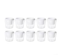Lot de 10 pots de fleurs d'intérieur à arrosage automatique avec espace d'air inférieur pour éviter l'arrosage excessif et favoriser une croissance saine des racines
