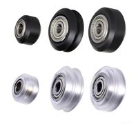 Lot de 10 poulies d'imprimante 3D MR105 625zz pour ENDER 3 et CR 10 Series - Utilisation fiable (petite roue noire)