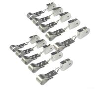 Lot de 10 poulies et pinces en acier inoxydable 304 pour installation de voile d'ombrage - Kit de matériel robuste avec options de roues en nylon/acier