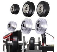 Lot de 10 poulies MR105 625zz pour imprimantes 3D Ender 3 et CR 10 Series (grande roue noire)