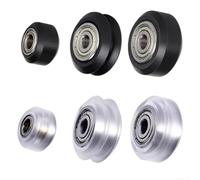 Lot de 10 poulies pour imprimante 3D avec roulements MR105 625zz pour ENDER 3/pour 10 systèmes compatibles (noir)