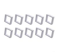 Lot de 10 présentoirs en plastique pour pièces de monnaie 70 x 70 mm avec films flexibles transparents pour effet flottant 3D - Convient pour médailles, timbres, bijoux, jetons de casino et souvenirs