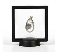 Lot de 10 présentoirs flottants 3D pour pièces de monnaie, cadre Penny 110 x 110 mm, décoration en plastique noir