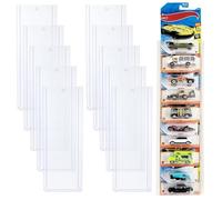 Lot de 10 présentoirs muraux pour voiture - Compatible avec les voitures Hot Wheels emballées - Boîte de rangement pour voitures miniatures