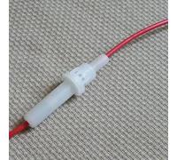 Lot de 10 prises de câble à connexion rapide pour fils 20 AWG, porte-fusible en verre AGC blanc avec joint à vis (5 x 20 mm)