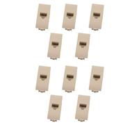 Lot de 10 prises de données RJ45 CAT6, connecteur réseau LAN, compatible avec Bticino Living Light, couleur blanche, série MBL, 1 module
