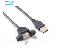 Lot de 10 prises USB 2.0 A mâle à femelle, montage sur panneau avec vis et câble de 30cm, nouvel arrivage