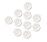 Lot de 10 Protecteur de Prise Électrique Couvercles, ABS Blanc | Prises Murales Françaises, Sécurité Maison et Appartement, Pose sans Outil, Aspect Épuré pour Familles