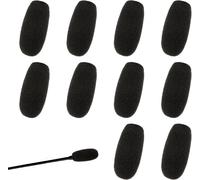 Lot de 10 protections contre le vent pour microphone et casque en mousse-Mini casque de microphone pour les cours-Petit microphone-Casque Lavalier