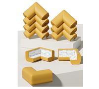 Lot de 10 Protections d'angle en Mousse pour bébé, Protection de Table pour Enfants, Convient pour Table Basse, Bureau, Meubles, cheminée, Coins Pointus (Bois)