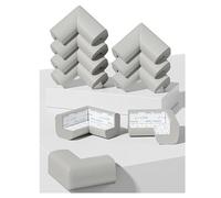 Lot de 10 Protections d'angle en Mousse pour bébé, Protection de Table pour Enfants, Convient pour Table Basse, Bureau, Meubles, cheminée, Coins Pointus (Gris)