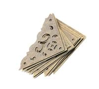 Lot De 10 Protections D'angle For Boîte À Bijoux, Support D'angle Décoratif En Bronze, Cadre De Livre Antique