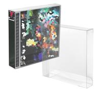 Lot de 10 protections de boîtier de jeu en plastique PET transparent, compatible avec les boîtiers de jeu PlayStation PS1 (143 × 131 × 18 mm)