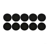Lot de 10 protections de pare-brise en mousse pour casque de jeu, réduit le vent et le bruit ambiant pour améliorer la transmission audio et vocale (65 mm)
