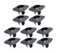 Lot de 10 protections de tête d'arrosage en PVC résistant aux intempéries pour une utilisation toute l'année dans les allées, les allées et les jardins (noir)