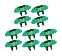 Lot de 10 protections de tête d'arrosage pour systèmes d'irrigation, pour dommages causés par les tondeuses en PVC, disque découpé pour garder l'herbe claire, verte ou noire