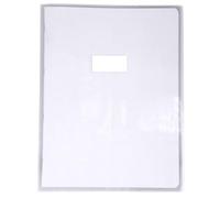Lot de 10 Protège-cahier Cristal 240x320, PVC 12/100, transparent lisse, coloris incolore
