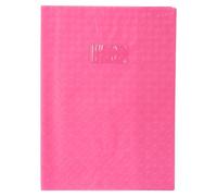 Calligraphe 72219AMZC Un Protège-Cahier Grain Losange Rose - A4 21x29,7 cm - 18/100ème avec Porte-Étiquette - PVC Opaque