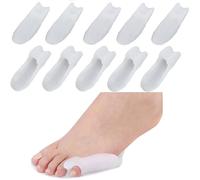 Lot de 10 protège-orteils pour petit orteil avec séparateur, coussinets de soulagement en gel pour oignons pour femmes, coussine