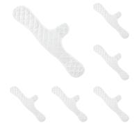 Lot de 10 protège-seins réutilisables en coton pour dessous de soutien-gorge, inserts anti-humidité, blanc