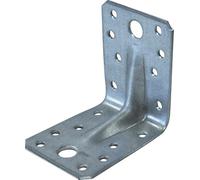 Lot de 10 raccords d'angle pour charges lourdes 90 x 90 x 65 x 2,5 mm, avec chevalet