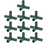 Lot de 10 raccords de cadre de jardin 16 mm raccords en PVC 3 voies/4 voies/5 voies de support stable pour cadre de jardinage (B)