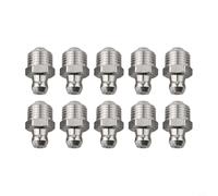 Lot de 10 raccords de graisse filetés en acier inoxydable 304 pour systèmes de lubrification dans les travaux de fabrication et d'entretien (M8 x 1)