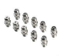 Lot de 10 raccords de graisse hydrauliques droits M6 x 1 mm en acier inoxydable 201 pour tâches de lubrification industrielle