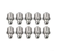 Lot de 10 raccords de graisse hydrauliques filetés en acier pour lubrifier les pièces mécaniques (M10 x 1)