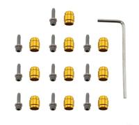Lot de 10 raccords de tuyau avec clé pour freins SRAM - Outil de montage facile - Doré