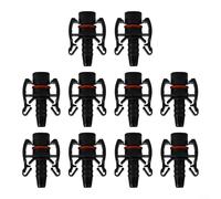 Lot de 10 raccords droits pour système de refroidissement de voiture en ABS noir