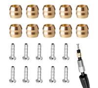 Lot de 10 Raccords Durite SM-BH90 Frein Olive et Insert, Olive Frein pour Shimano, Kit de Remplacement pour Tuyau Frein Shimano M506 M596 M615 M675 M7000 M785, Accessoire Étanche pour Vélo VTT Route