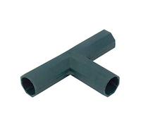 Lot de 10 raccords en T à 3 voies en PVC de 16 mm pour serre, meubles, tente
