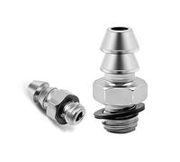 Lot de 10 raccords pneumatiques 5,5 mm/3,5 mm/1,5 mm for tuyau d'air comprimé, raccords à embout cannelé mâle mini M3 M4 M5 M6, finition cuivre PC4-M5.(PC6-M6)