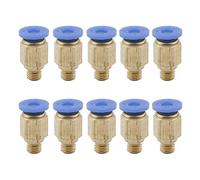 Lot de 10 raccords pneumatiques droits à air comprimé 4 mm Filetage M6 One Touch