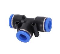 Lot de 10 raccords pneumatiques rapides en plastique PE PEG 4, 6, 8, 10 et 12 mm, à enfoncer dans le raccord de tuyau d'air(PEG 10-8)