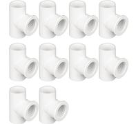 Lot de 10 raccords réducteurs filetés femelles G en PVC à 3 voies- Connecteurs durables for projets et structures de bricolage(32*g1in)