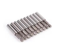 Lot de 10 rallonges de tournevis magnétiques - 60 mm de long - Porte-embout magnétique hexagonal 1/4 - Outils électriques