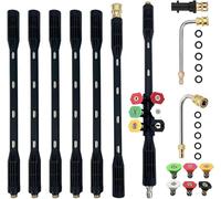 Lot de 10 rallonges nettoyeur haute pression Karcher adaptateur compatible K2, K3, K4, K5, K6, K7 4000 PSI Lance d'extension