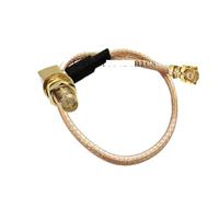 Lot de 10 rallonges RG178 à Angle Droit, connecteurs Femelles RP-SMA, 15 cm, 20, 30(15cm)