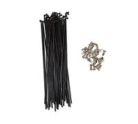 Lot de 10 rayons de vélo électrique de 12 G (2,5 mm de diamètre) adaptés pour VTT/Fat vélo électrique ou kit de conversion de roue avant/arrière (couleur : 245 mm)